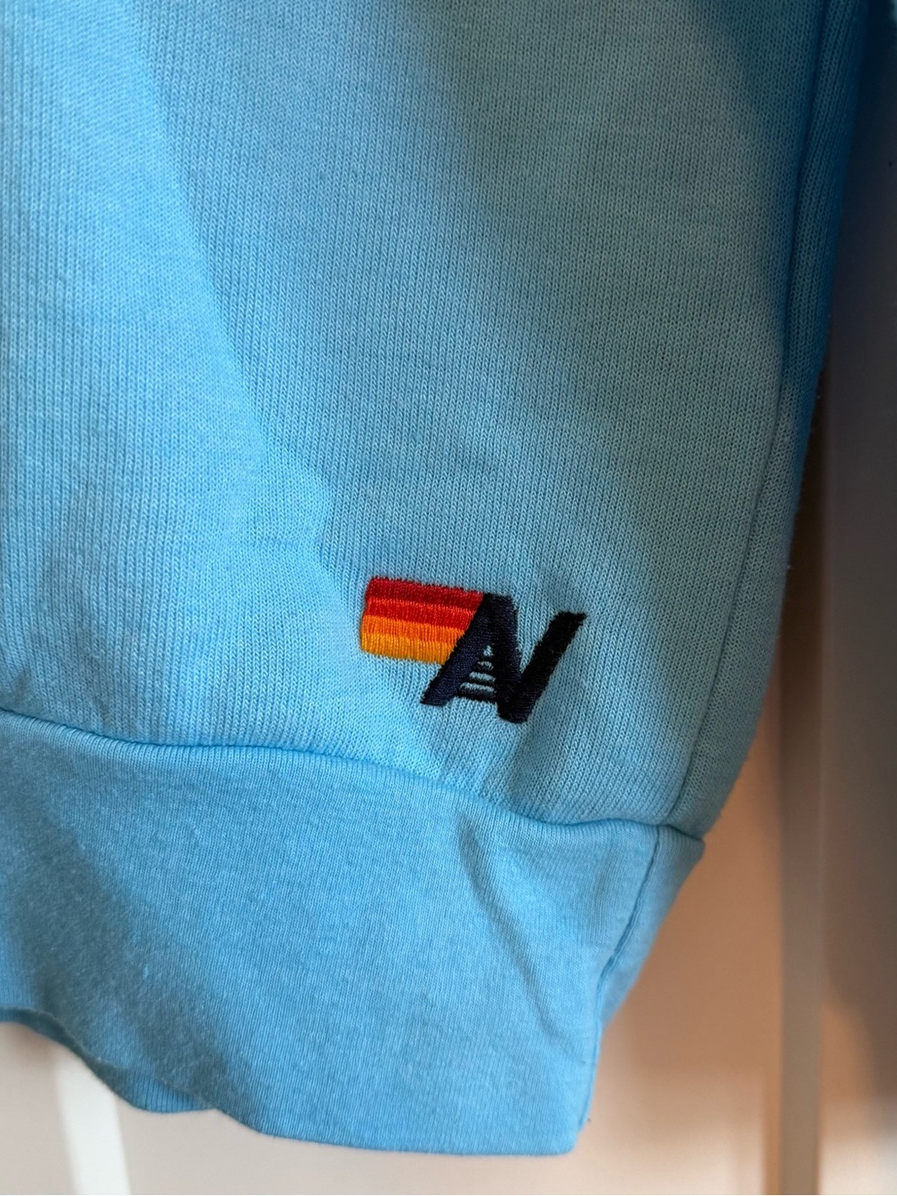 Aviator Nation Blue Jazz Aspen Snowmass Smiley Face Graphic Sweatshirt, Small - Picture 3 of 6